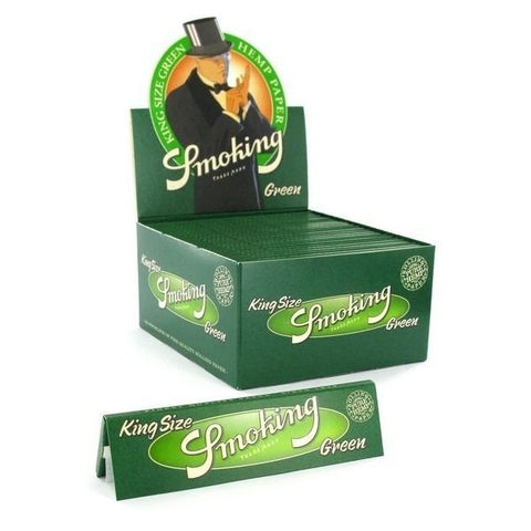 CBD & Räucherwerk Online Shop Schweiz | Smoking King Size Grün Hemp Display Box
 findest du im Viweedy Store in Basel