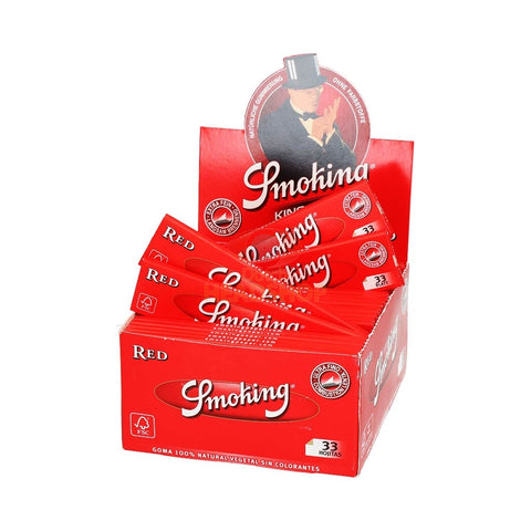 CBD & Räucherwerk Online Shop Schweiz | Smoking King Size Rot Display Box
 findest du im Viweedy Store in Basel