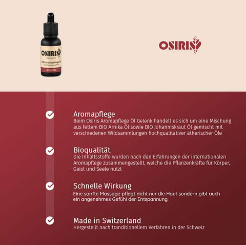 Osiris joint well aroma care oil 30ml