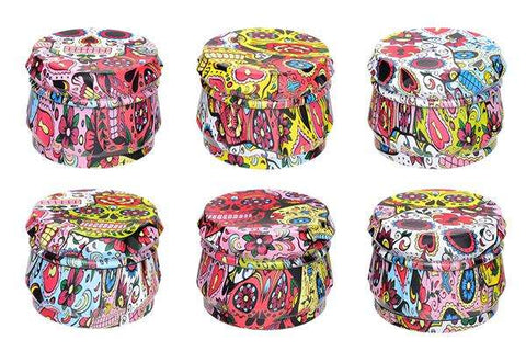 Grinder Drum Alu Mexican Graffiti 50mm 4 Layers 1 Stk. assortiert