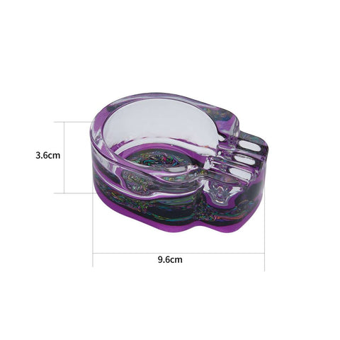 Aschenbecher Skull Glas Schädelform assortiert