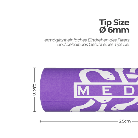 Medusa Filters activated carbon filter purple 250pcs.