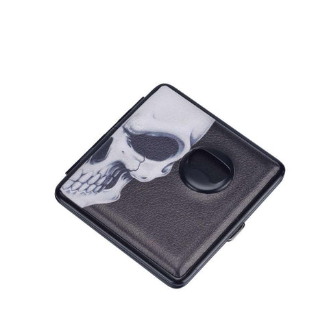 Assorted cigarette case with skull & bottle opener