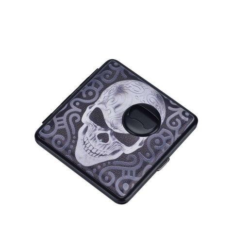 Assorted cigarette case with skull & bottle opener