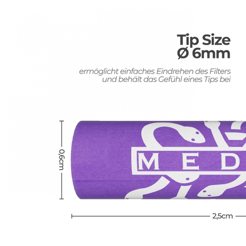 Medusa Filters filtre à charbon actif Violet 100 verre