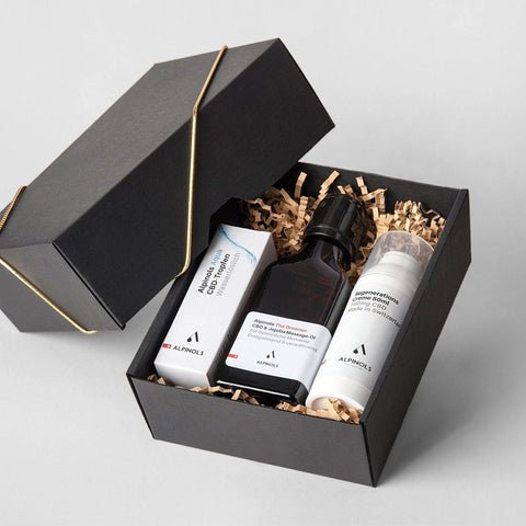 CBD & Räucherwerk Online Shop Schweiz | Alpinols GESCHENK SET “BESONDERE MOMENTE"
 findest du im Viweedy Store in Basel