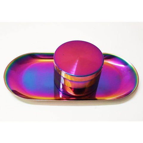 CBD & Räucherwerk Online Shop Schweiz | Alu Grinder 4tlg. mit Rolling Tray in 5 Farben
 findest du im Viweedy Store in Basel