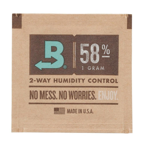 CBD & Räucherwerk Online Shop Schweiz | Boveda 58 Humidity, Pack 1g
 findest du im Viweedy Store in Basel