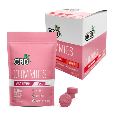 CBDfx Multivitamin for Women 200mg CBD Vegan Gummies