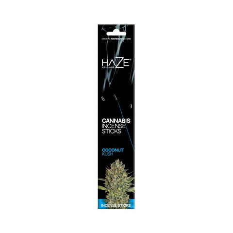 Bâtonnets d'encens au cannabis HaZe - parfumé à la noix de coco Kush