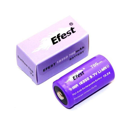 CBD & Räucherwerk Online Shop Schweiz | Efest Purple IMR 18350 Akku V2 - Li-Ion - 700mAh - 3.7V
 findest du im Viweedy Store in Basel