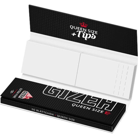CBD & Räucherwerk Online Shop Schweiz | Gizeh Black Queen Size und Tips
 findest du im Viweedy Store in Basel