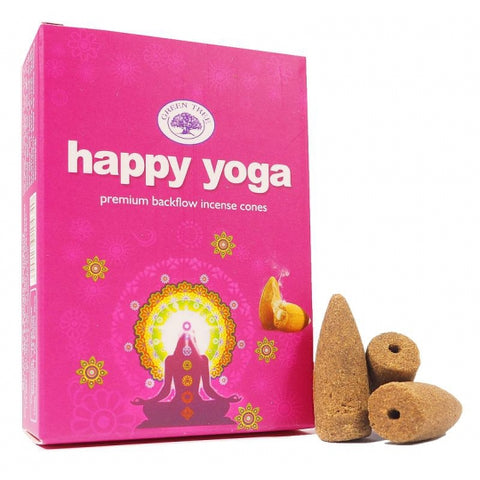 Green Tree Happy Yoga Backflow Cones