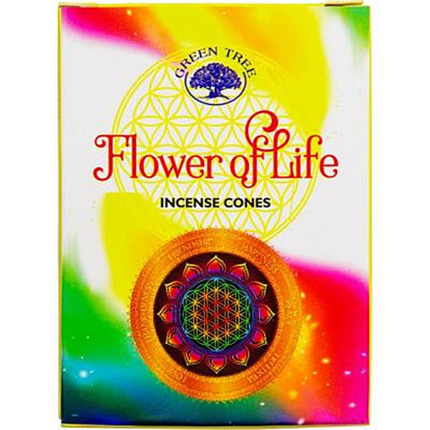 Green Tree Flower Of Life Incense Cones