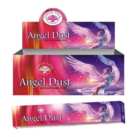 CBD & Räucherwerk Online Shop Schweiz | Green Tree Masala Angel Dust Räucherstäbchen
 findest du im Viweedy Store in Basel