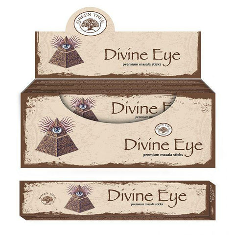 CBD & Räucherwerk Online Shop Schweiz | Green Tree Masala Divine Eye Räucherstäbchen
 findest du im Viweedy Store in Basel