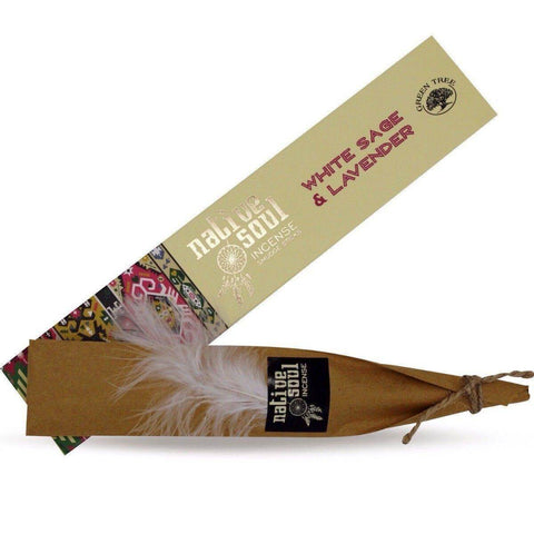 CBD & Räucherwerk Online Shop Schweiz | Green Tree Native Soul White Sage & Lavender Räucherstäbchen
 findest du im Viweedy Store in Basel