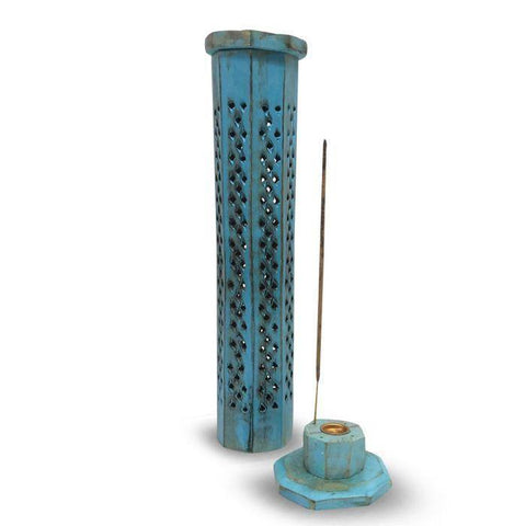 CBD & Räucherwerk Online Shop Schweiz | Green Tree Räucherturm Turquoise 30cm
 findest du im Viweedy Store in Basel