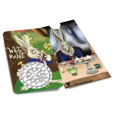 CBD & Räucherwerk Online Shop Schweiz | Grinder Card Alice im Grinderland "White Rabbit"
 findest du im Viweedy Store in Basel