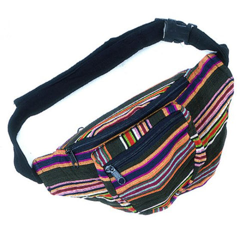 Guatemala fanny pack with zipper multi color
