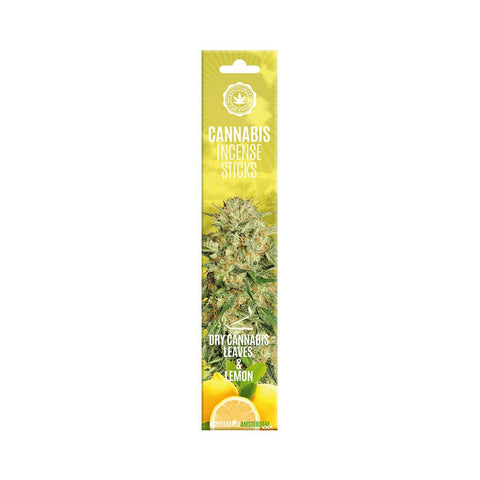 Bastoncini di incenso alla cannabis – Limone e foglie di cannabis secche