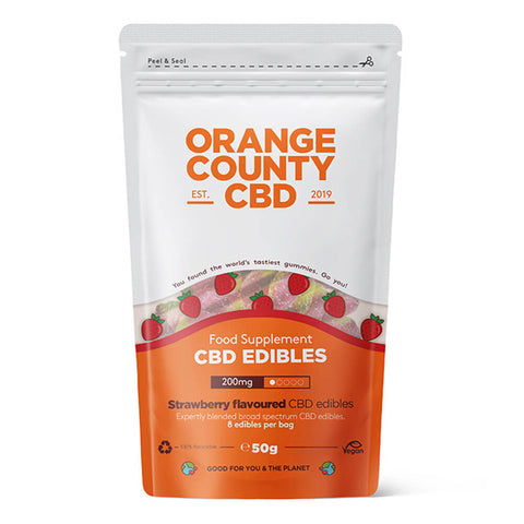 Orange County CBD Gummy Strawberries 200mg