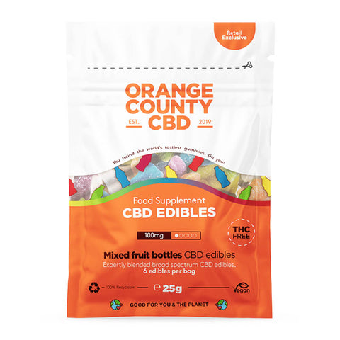 Flaconi gommosi al CBD di Orange County da 100 mg