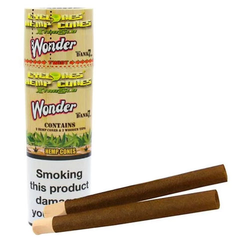 Cyclones Hemp Wonder X-tra Slo 2 in 1 tube with wooden tip