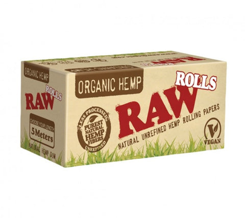 Raw - Organic Hemp Rolls approx. 5m long x 44mm wide