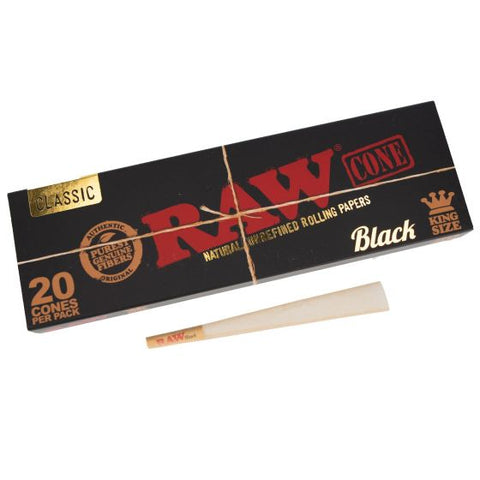 RAW Black King Size Cones - 20 Stück