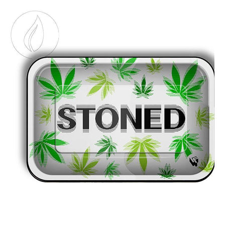 CBD & Räucherwerk Online Shop Schweiz | Rolling Tray Mischschale Stoned Blurry 275mmx175mm
 findest du im Viweedy Store in Basel