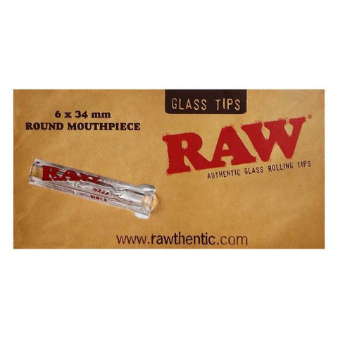 RAW Glass Tips Round