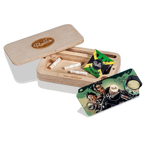 CBD & Räucherwerk Online Shop Schweiz | Secret "Rolls" Box aus Holz
 findest du im Viweedy Store in Basel