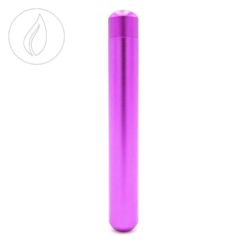 Purple metal joint tube, smell-proof and waterproof, perfect for storing joints or cigars.