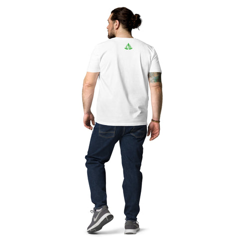 Unisex organic cotton t-shirt with Viweedy blossom