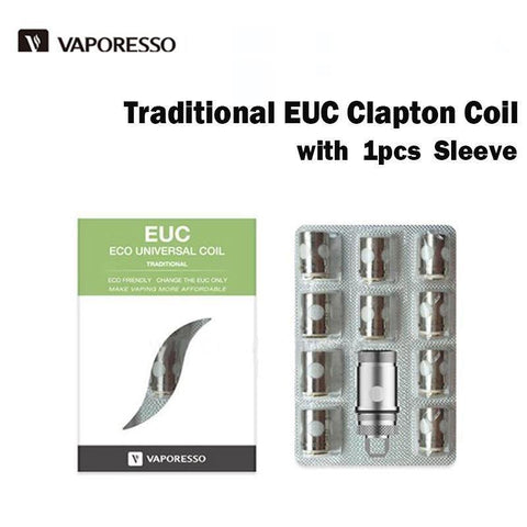 CBD & Räucherwerk Online Shop Schweiz | Vaporesso - Target Pro EUC Eco Coils mit Adapter Sleeve Clapton 0.5Ohm
 findest du im Viweedy Store in Basel